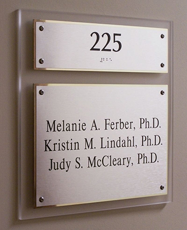 Interior Identification Sign