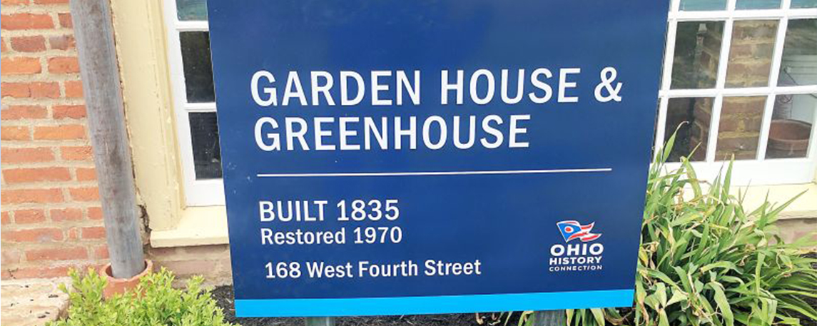 Ohio Historical Society Garden House & Greenhouse - By Akers Signs