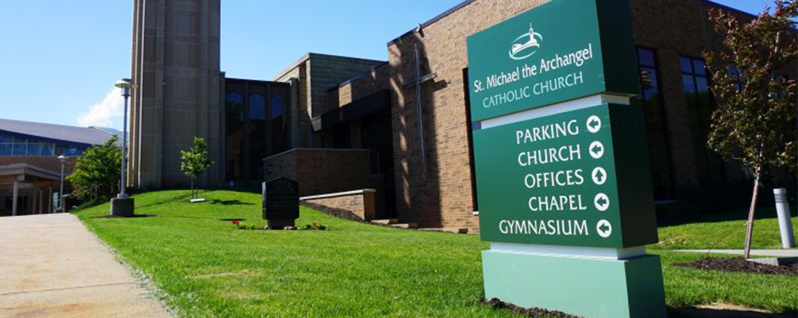 St. Michael's Monument Directional Sign